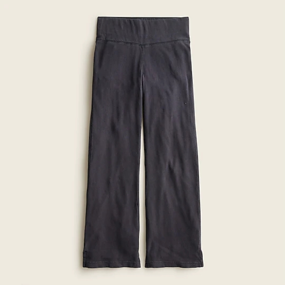 J Crew Magic Rinse flared sweatpants Black size Large